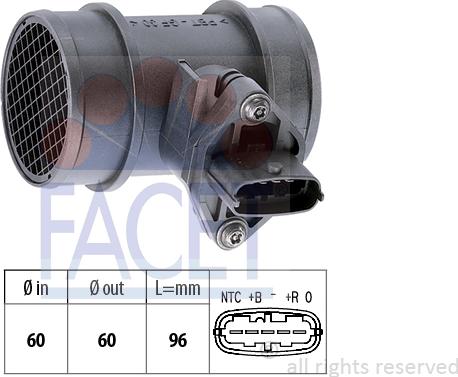 FACET 10.1038 - Débitmètre de masse d'air cwaw.fr