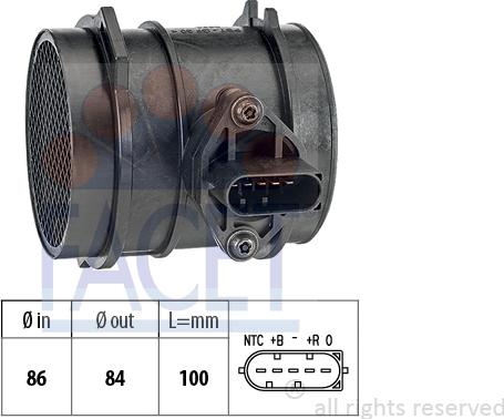 FACET 10.1076 - Débitmètre de masse d'air cwaw.fr