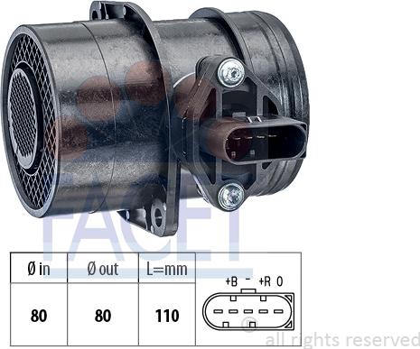 FACET 10.1191 - Débitmètre de masse d'air cwaw.fr