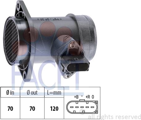 FACET 10.1192 - Débitmètre de masse d'air cwaw.fr