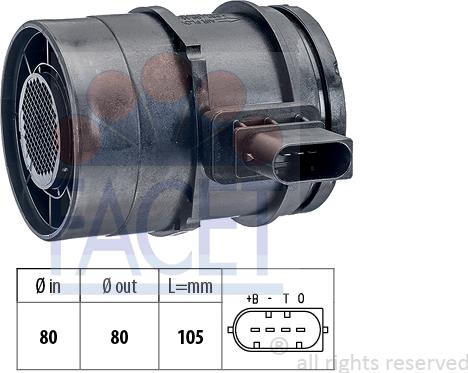 FACET 10.1126 - Débitmètre de masse d'air cwaw.fr