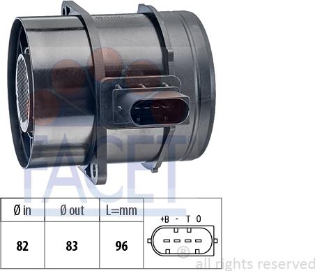 FACET 10.1359 - Débitmètre de masse d'air cwaw.fr