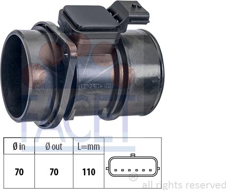 FACET 10.1364 - Débitmètre de masse d'air cwaw.fr