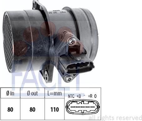 FACET 10.1311 - Débitmètre de masse d'air cwaw.fr