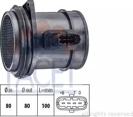 FACET 10.1384 - Débitmètre de masse d'air cwaw.fr