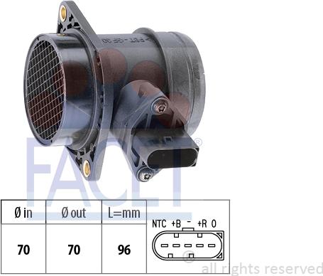 FACET 10.1380 - Débitmètre de masse d'air cwaw.fr