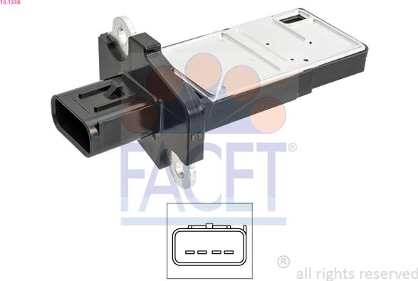 FACET 10.1338 - Débitmètre de masse d'air cwaw.fr