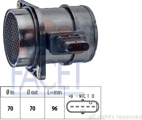 FACET 10.1372 - Débitmètre de masse d'air cwaw.fr