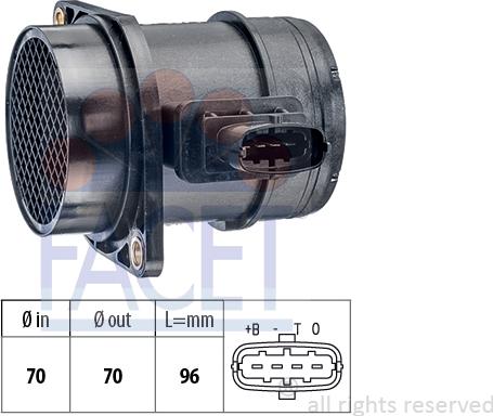 FACET 10.1299 - Débitmètre de masse d'air cwaw.fr