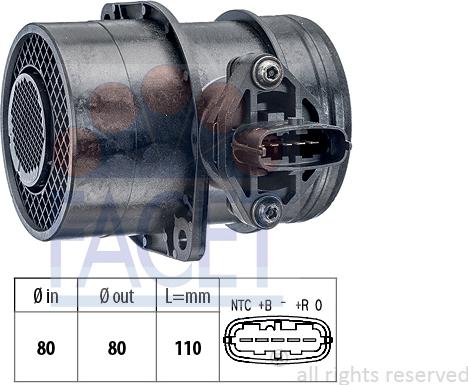 FACET 10.1266 - Débitmètre de masse d'air cwaw.fr