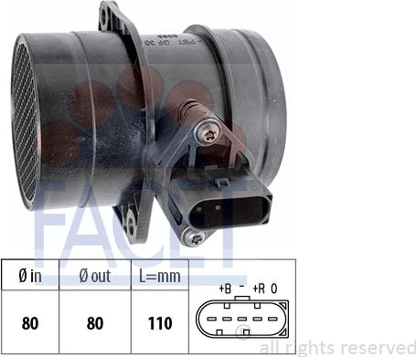 FACET 10.1216 - Débitmètre de masse d'air cwaw.fr