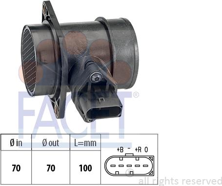 FACET 10.1212 - Débitmètre de masse d'air cwaw.fr