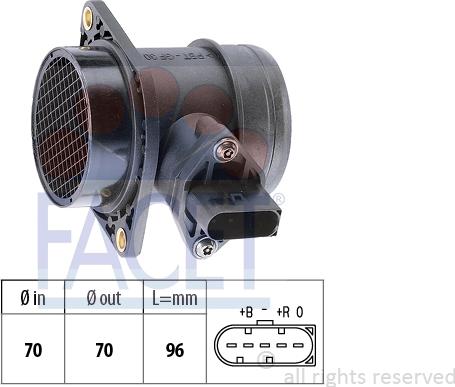 FACET 10.1284 - Débitmètre de masse d'air cwaw.fr