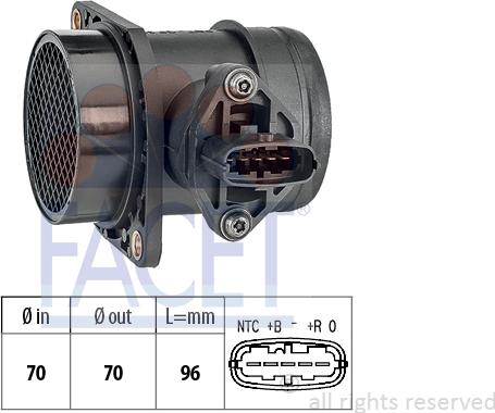 FACET 10.1283 - Débitmètre de masse d'air cwaw.fr