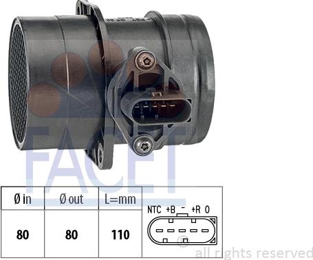 FACET 10.1223 - Débitmètre de masse d'air cwaw.fr