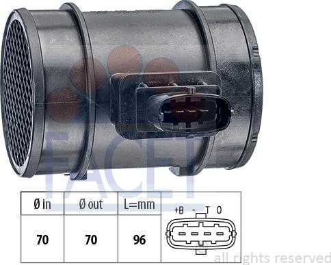 FACET 10.1276 - Débitmètre de masse d'air cwaw.fr