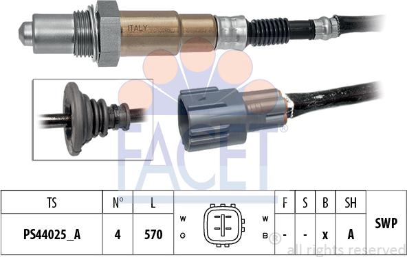 FACET 10.8607 - Sonde lambda cwaw.fr