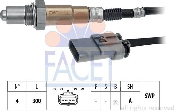 FACET 10.8349 - Sonde lambda cwaw.fr