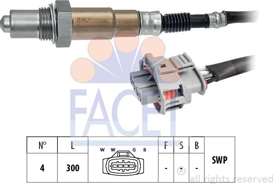 FACET 10.8214 - Sonde lambda cwaw.fr