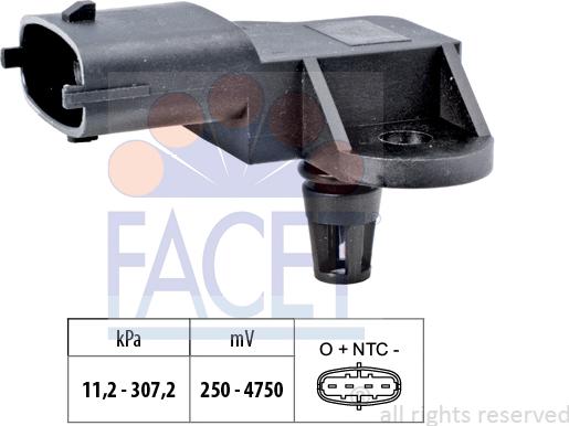 FACET 10.3341 - Capteur de pression barométrique, adaptation à l'altitude cwaw.fr