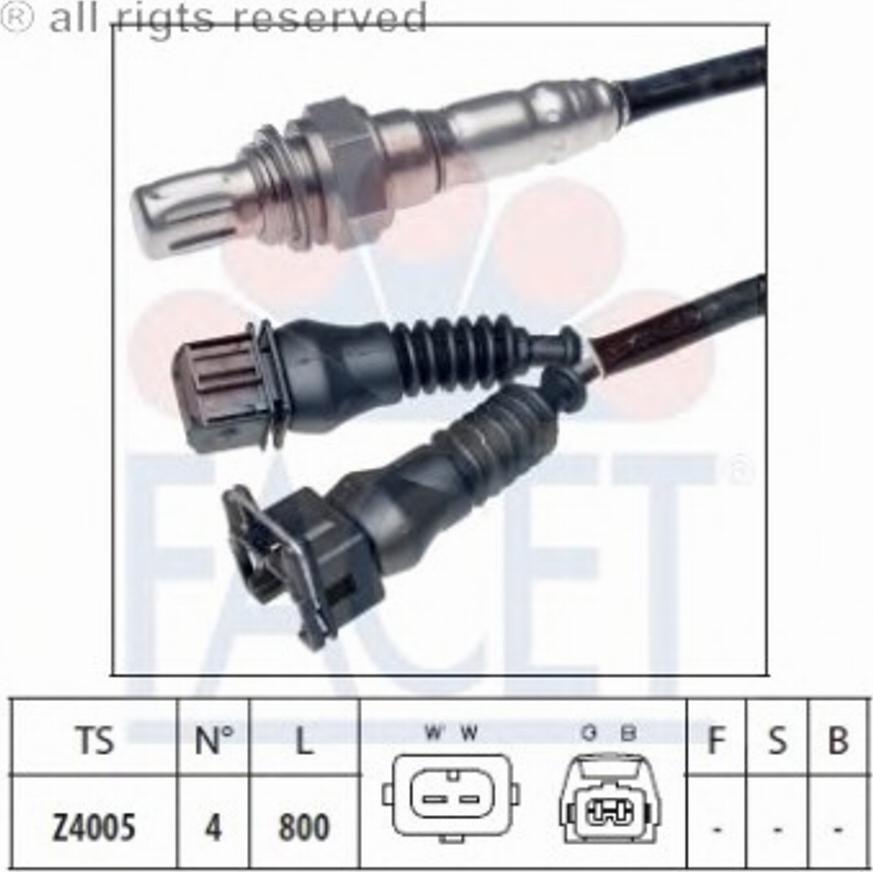 FACET 10.7039 - Sonde lambda cwaw.fr