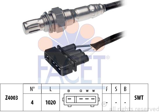 FACET 10.7034 - Sonde lambda cwaw.fr