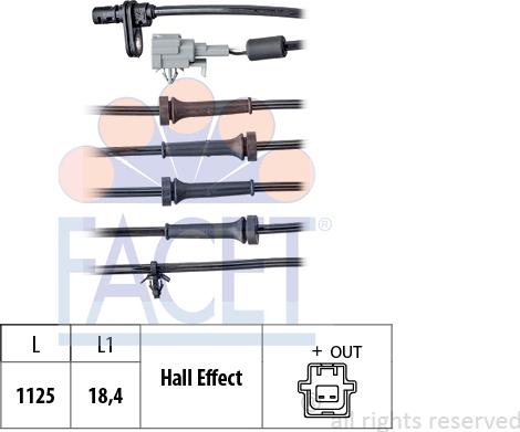 FACET 21.0064 - Capteur, vitesse de roue cwaw.fr