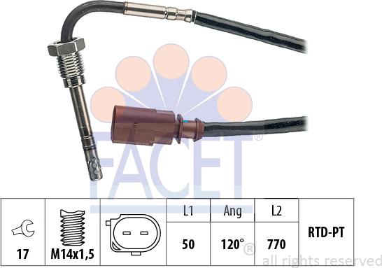 FACET 22.0048 - Capteur, température des gaz cwaw.fr