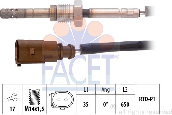 FACET 22.0065 - Capteur, température des gaz cwaw.fr