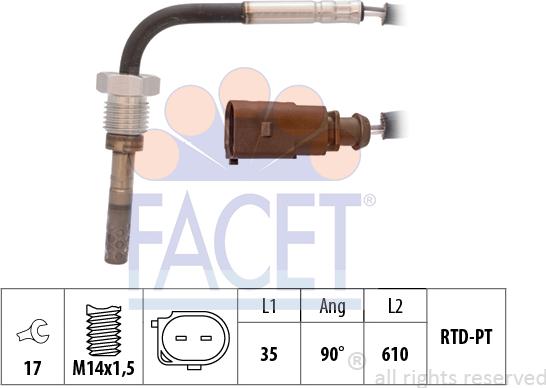 FACET 22.0067 - Capteur, température des gaz cwaw.fr