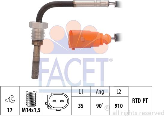 FACET 22.0035 - Capteur, température des gaz cwaw.fr