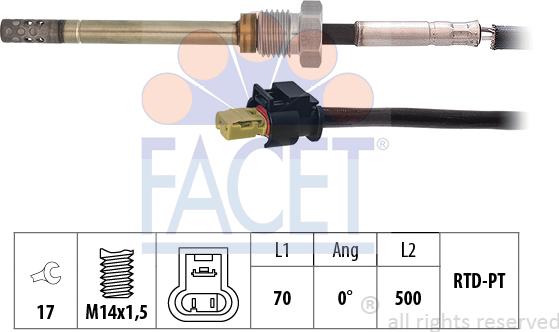 FACET 22.0079 - Capteur, température des gaz cwaw.fr