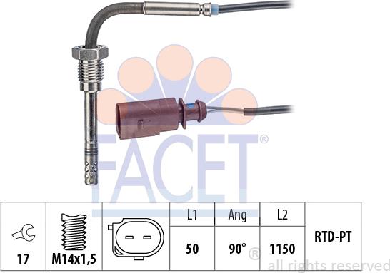 FACET 22.0198 - Capteur, température des gaz cwaw.fr