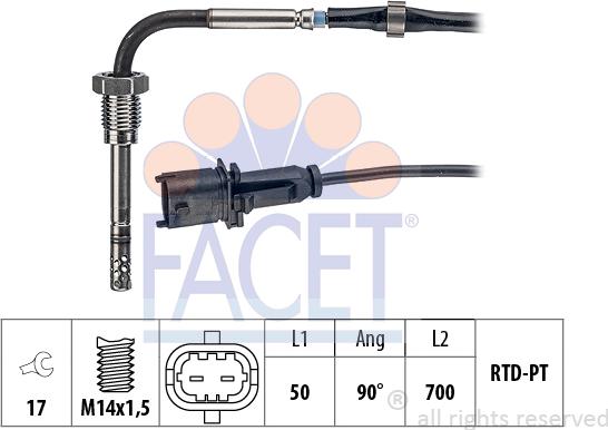 FACET 22.0169 - Capteur, température des gaz cwaw.fr