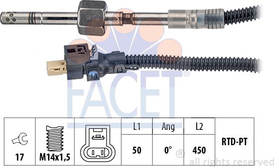 FACET 22.0189 - Capteur, température des gaz cwaw.fr