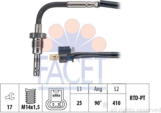 FACET 22.0133 - Capteur, température des gaz cwaw.fr