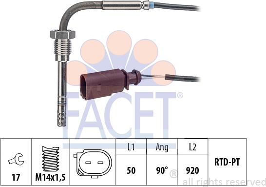 FACET 22.0242 - Capteur, température des gaz cwaw.fr