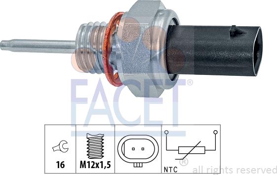 FACET 22.0260 - Capteur, température des gaz cwaw.fr