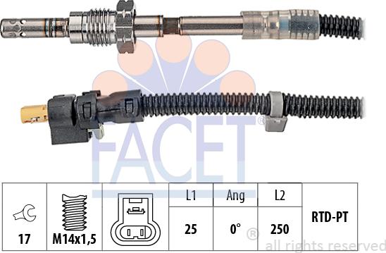 FACET 22.0200 - Capteur, température des gaz cwaw.fr