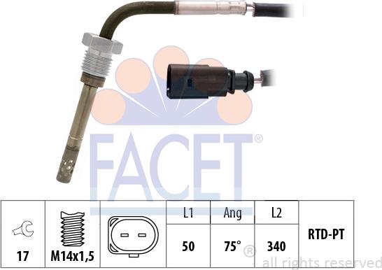 FACET 22.0283 - Capteur, température des gaz cwaw.fr