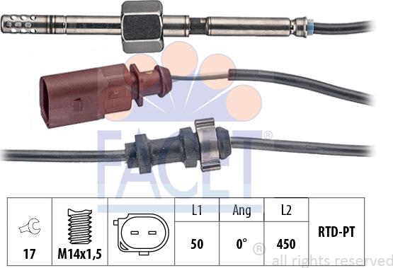 FACET 22.0270 - Capteur, température des gaz cwaw.fr