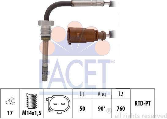 FACET 22.0271 - Capteur, température des gaz cwaw.fr