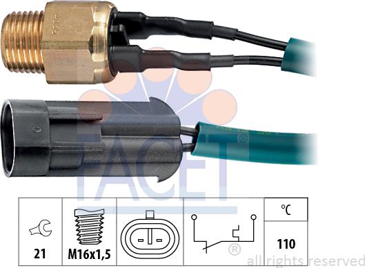 FACET 7.4055 - Sonde de température, liquide de refroidissement cwaw.fr