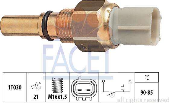 FACET 7.5151 - Interrupteur de température, ventilateur de radiateur cwaw.fr