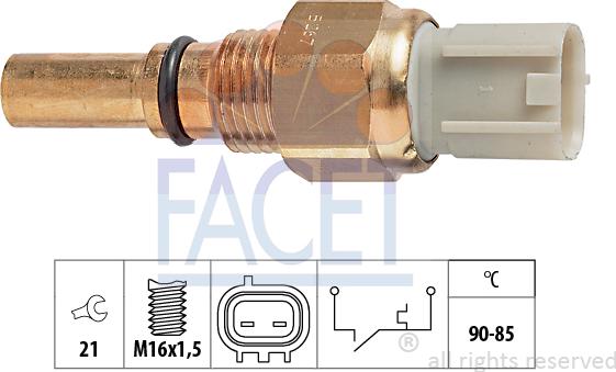 FACET 7.5267 - Interrupteur de température, ventilateur de radiateur cwaw.fr