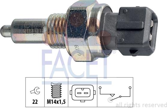 FACET 7.6099 - Contacteur, feu de recul cwaw.fr