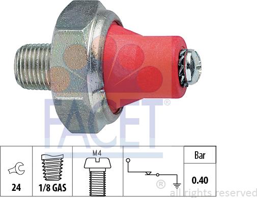 FACET 7.0014 - Capteur, pression d'huile cwaw.fr