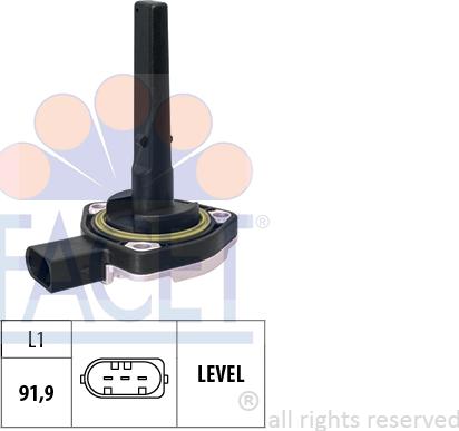 FACET 7.0237 - Capteur, niveau d'huile moteur cwaw.fr