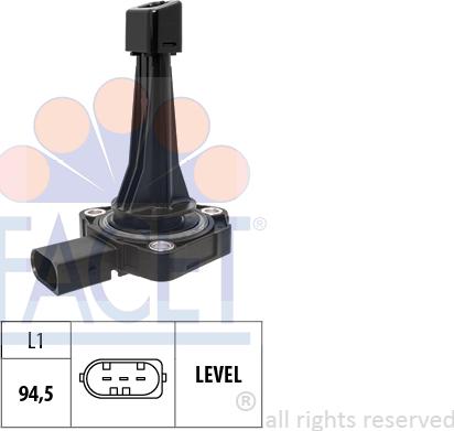 FACET 7.0225 - Capteur, niveau d'huile moteur cwaw.fr