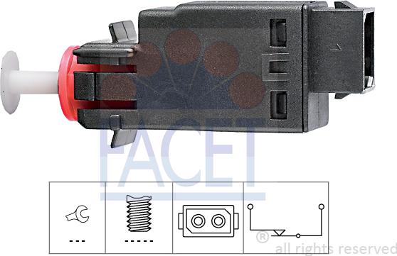 FACET 7.1058 - Interrupteur des feux de freins cwaw.fr